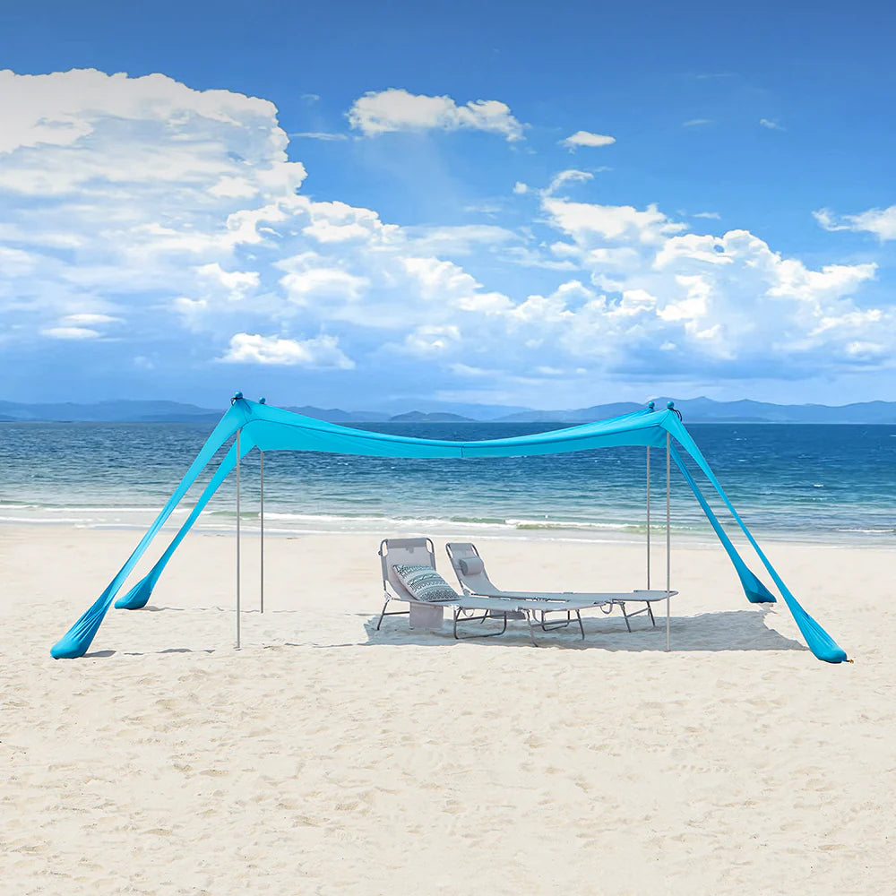 Strandtelt Perfekt Til Solbeskyttelse På Stranden  Upf 30  Turkis