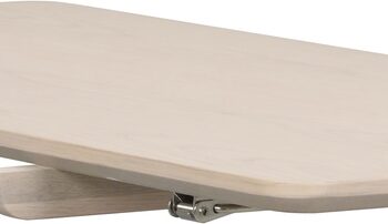 Tillægsplade Til Spisebord Rowico Yumi 90ã 45 Cm Hvidkalket Mdf Med Egetræsfiner