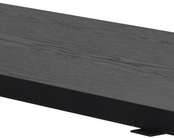 Tillægsplade Udvidelsesplade Rowico Winnipeg 100ã 50 Cm Sort Lakeret Egetræ