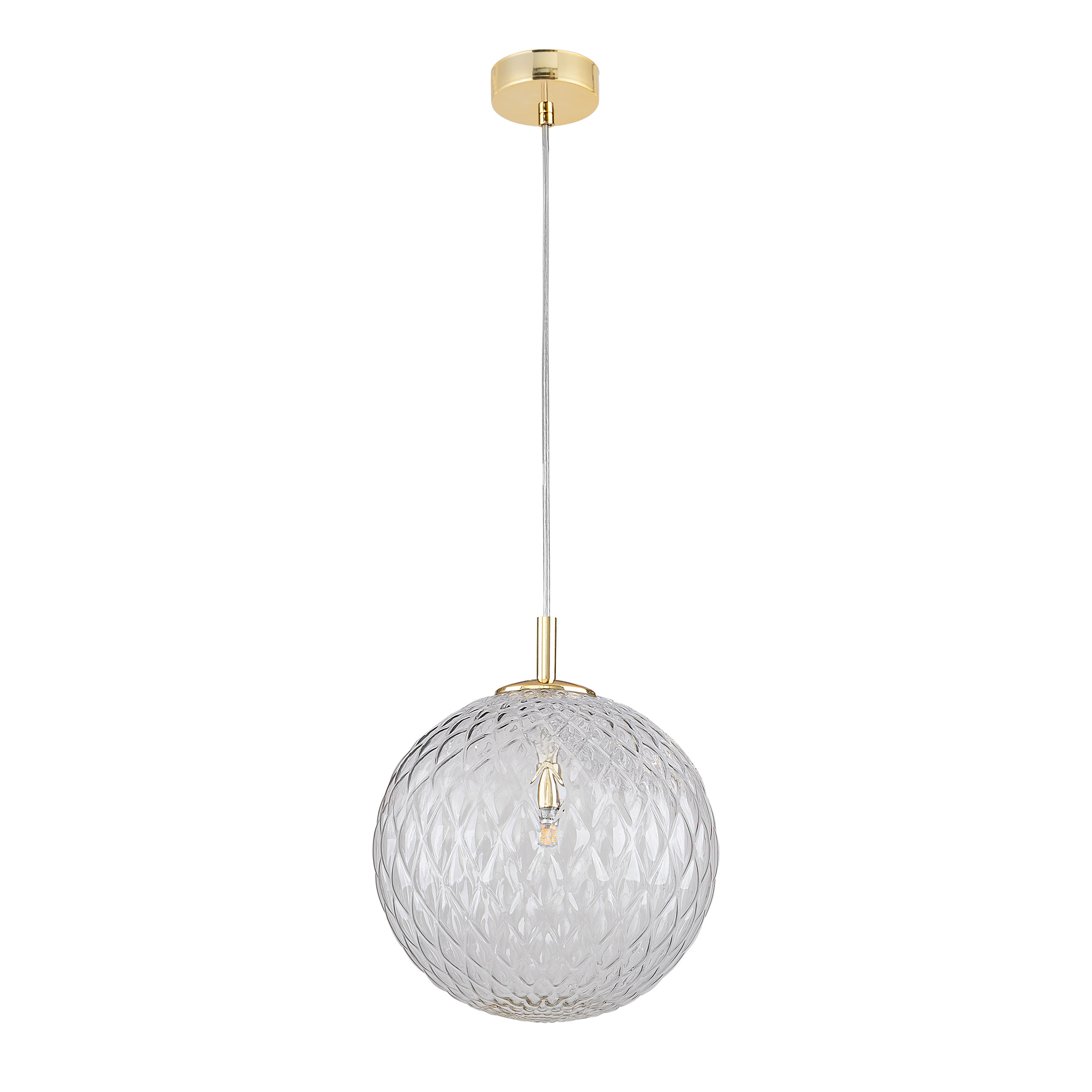 Tk Cadix Loftlampe Glas Og Guld Stål