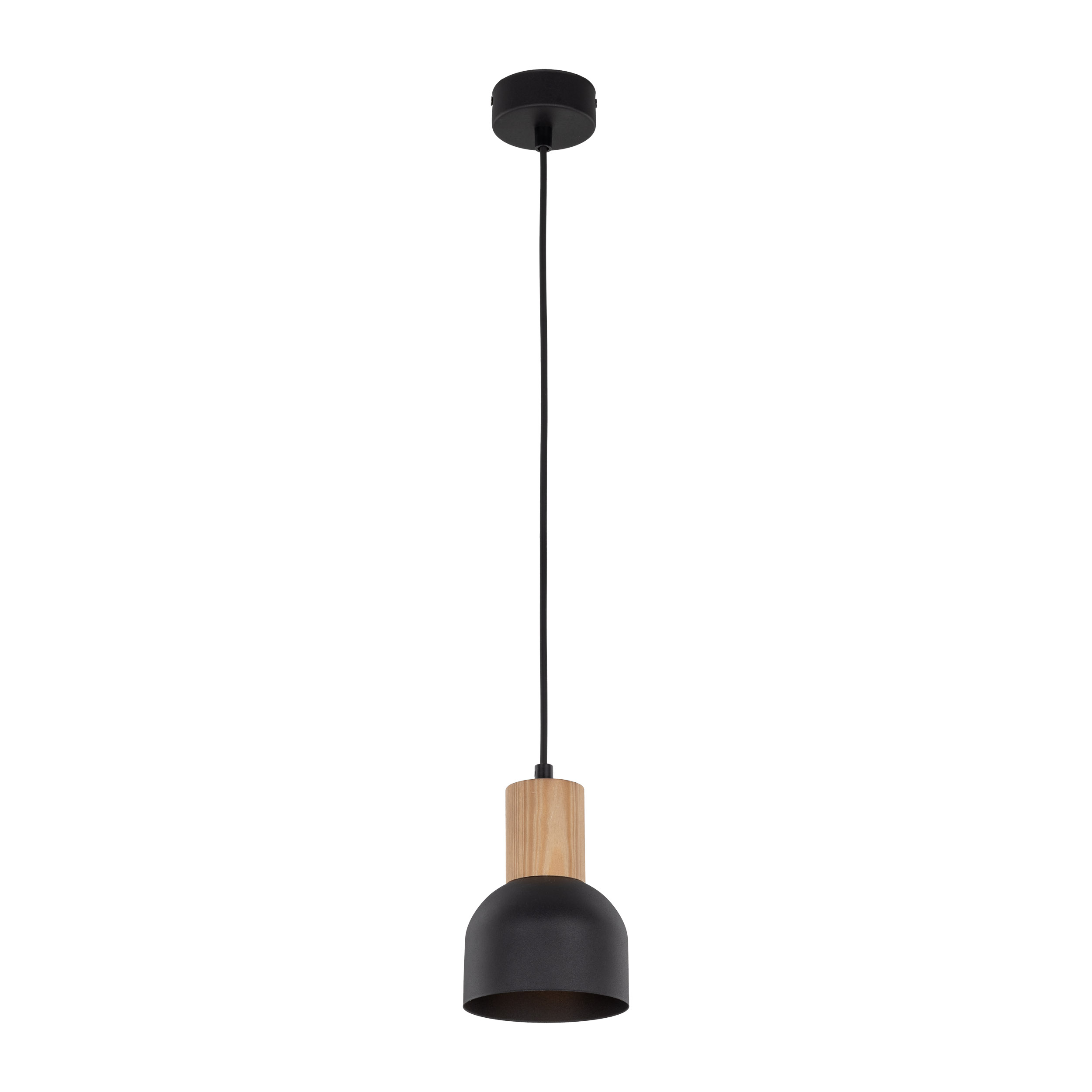 Tk Cairo Loftlampe Natur Træ Og Sort Metal