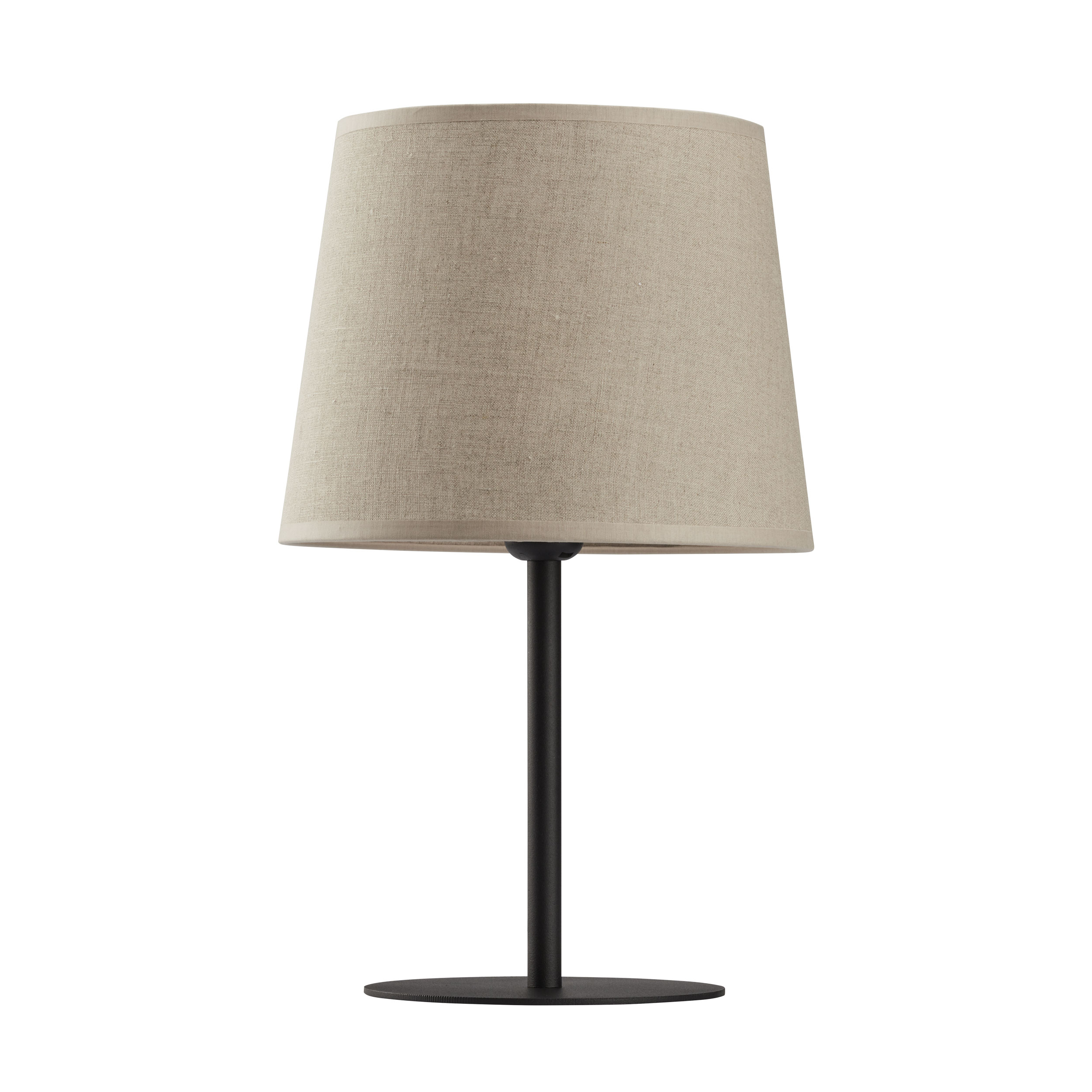 Tk Chicago Bordlampe Natur Hør Stof Og Sort Stål