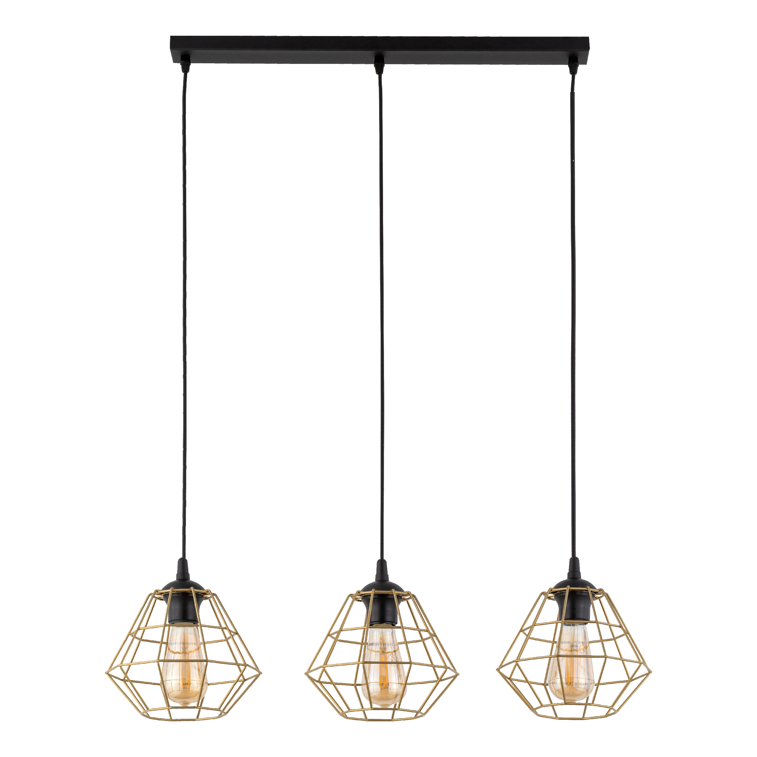 Tk Diamant Loftlampe       Skærme Guld Stål