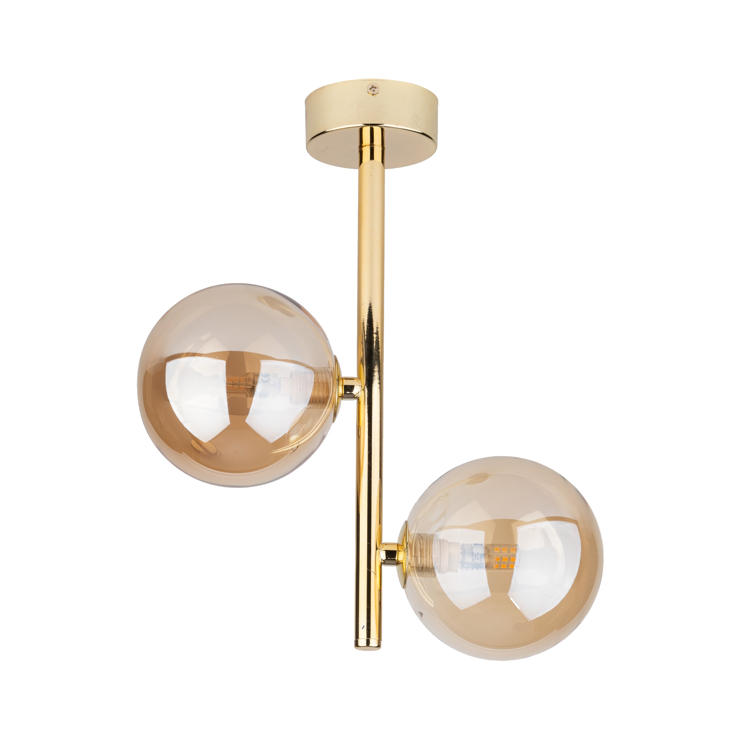 Tk Estera Loftlampe       Skærme Guld Glas Og Metal
