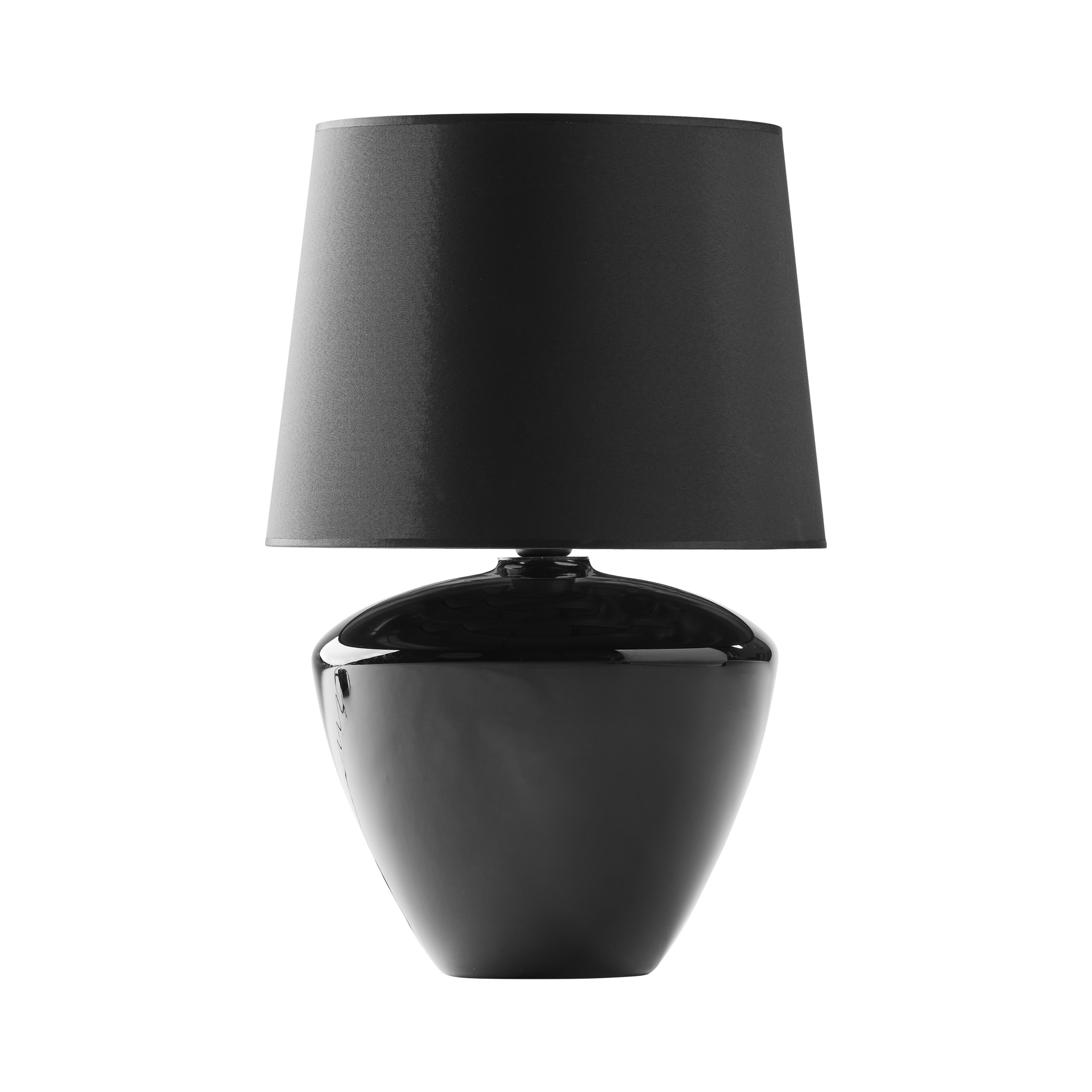 Tk Fiord Bordlampe Sort Stof  Glas Og Metal