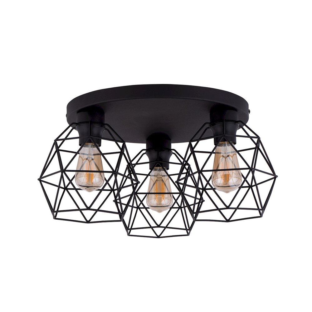 Tk Galaxy Loftlampe       Skærme Sort Metal