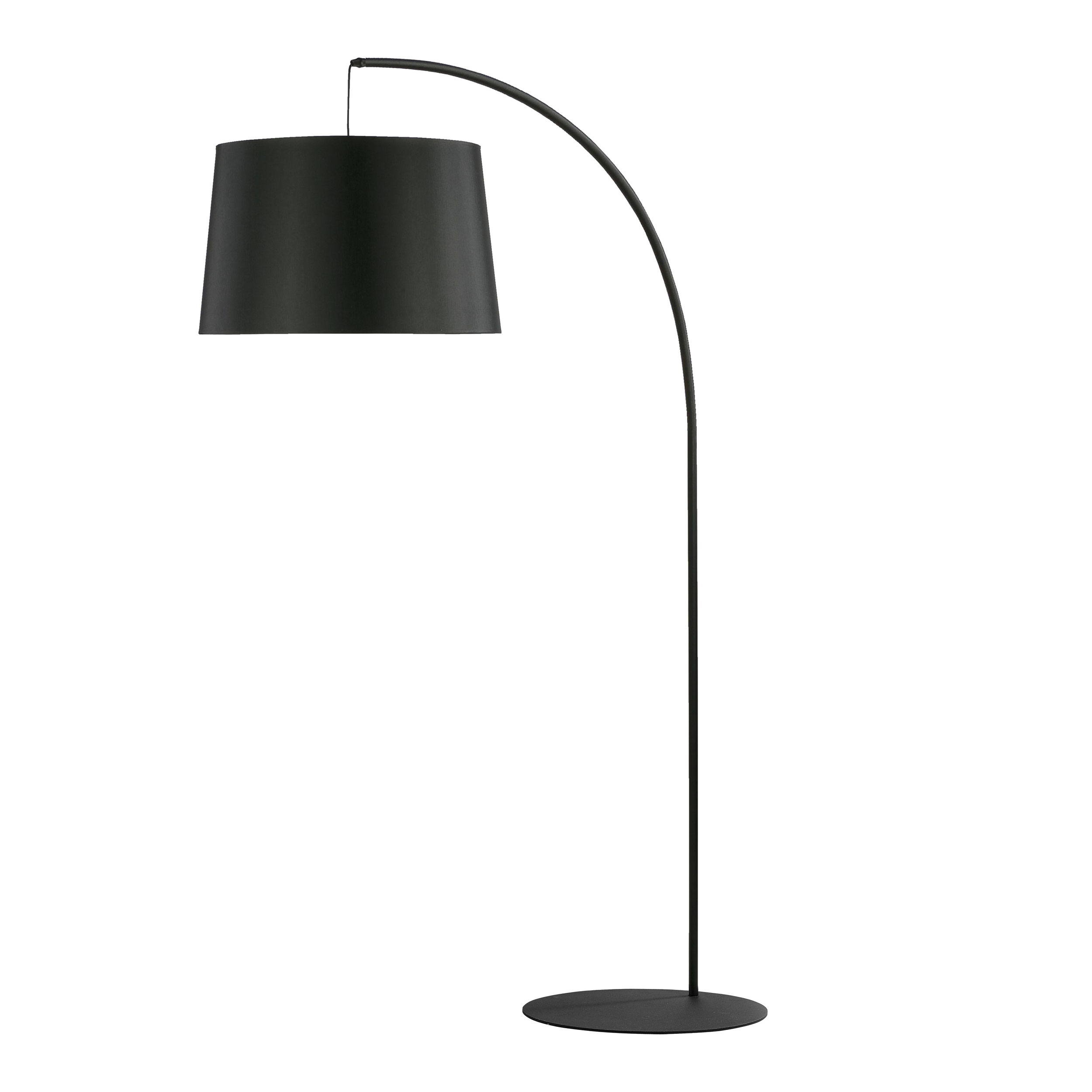 Tk Hang Gulvlampe Sort Stof Og Metal