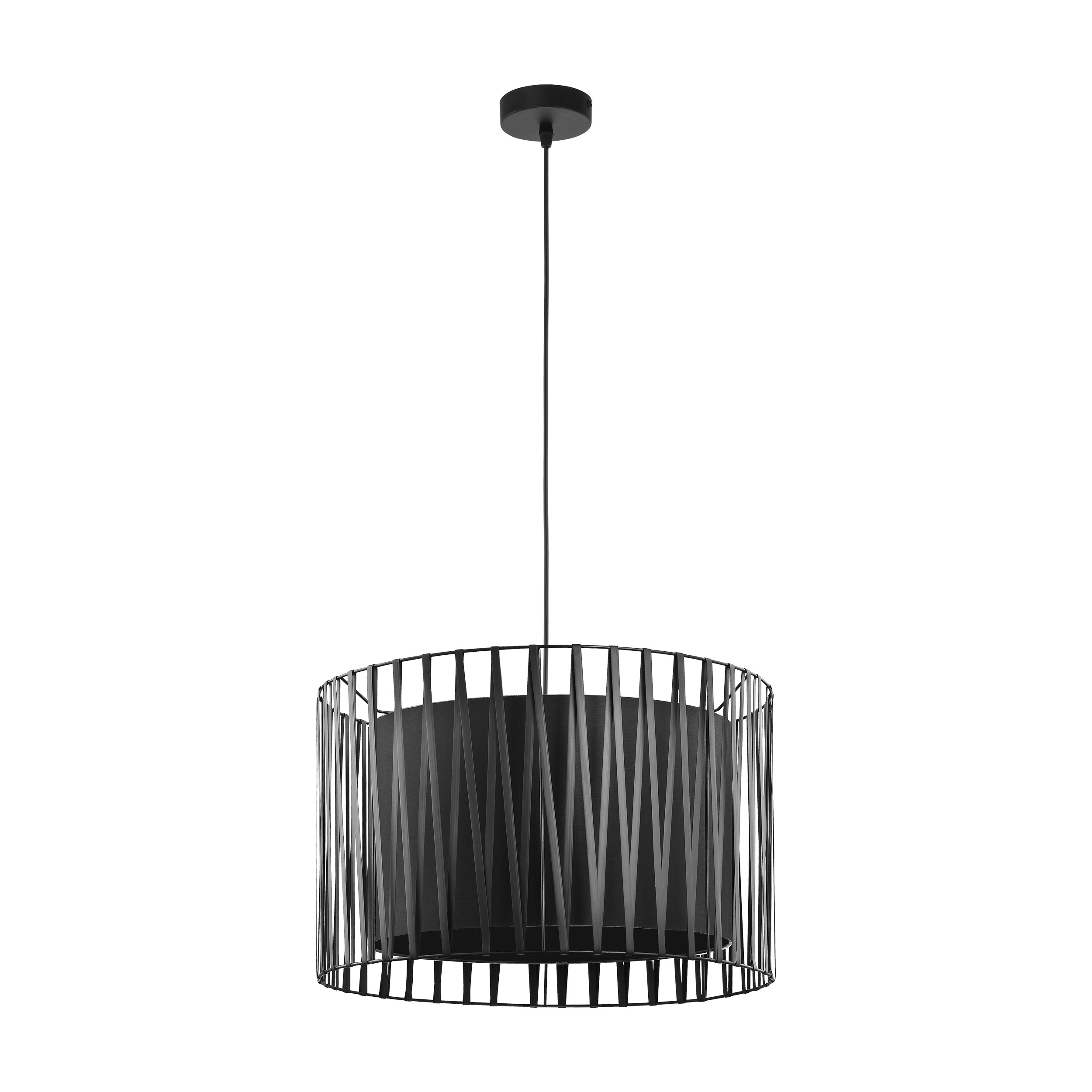 Tk Harmony Loftlampe Sort Stof Og Metal