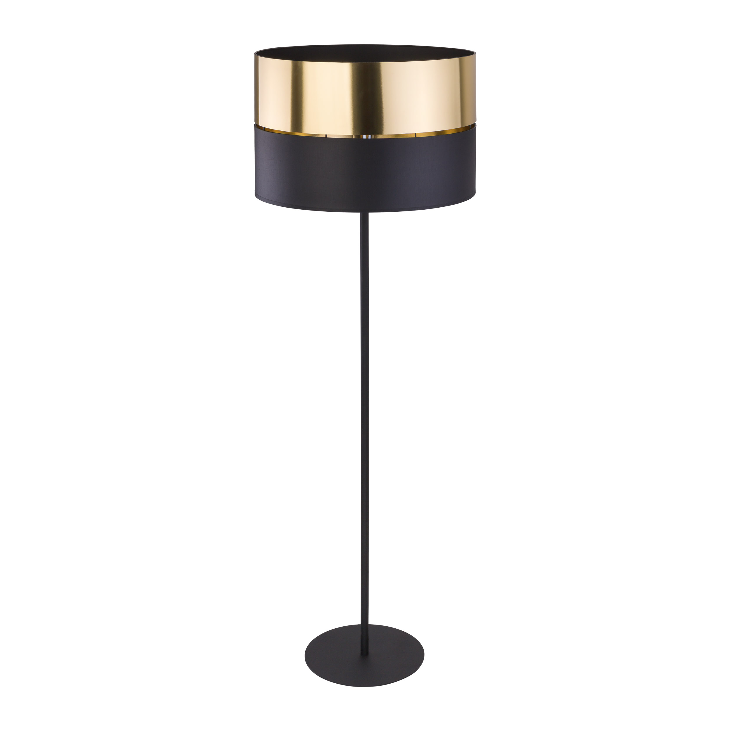 Tk Hilton Gulvlampe Guld Metal Og Sort Stof