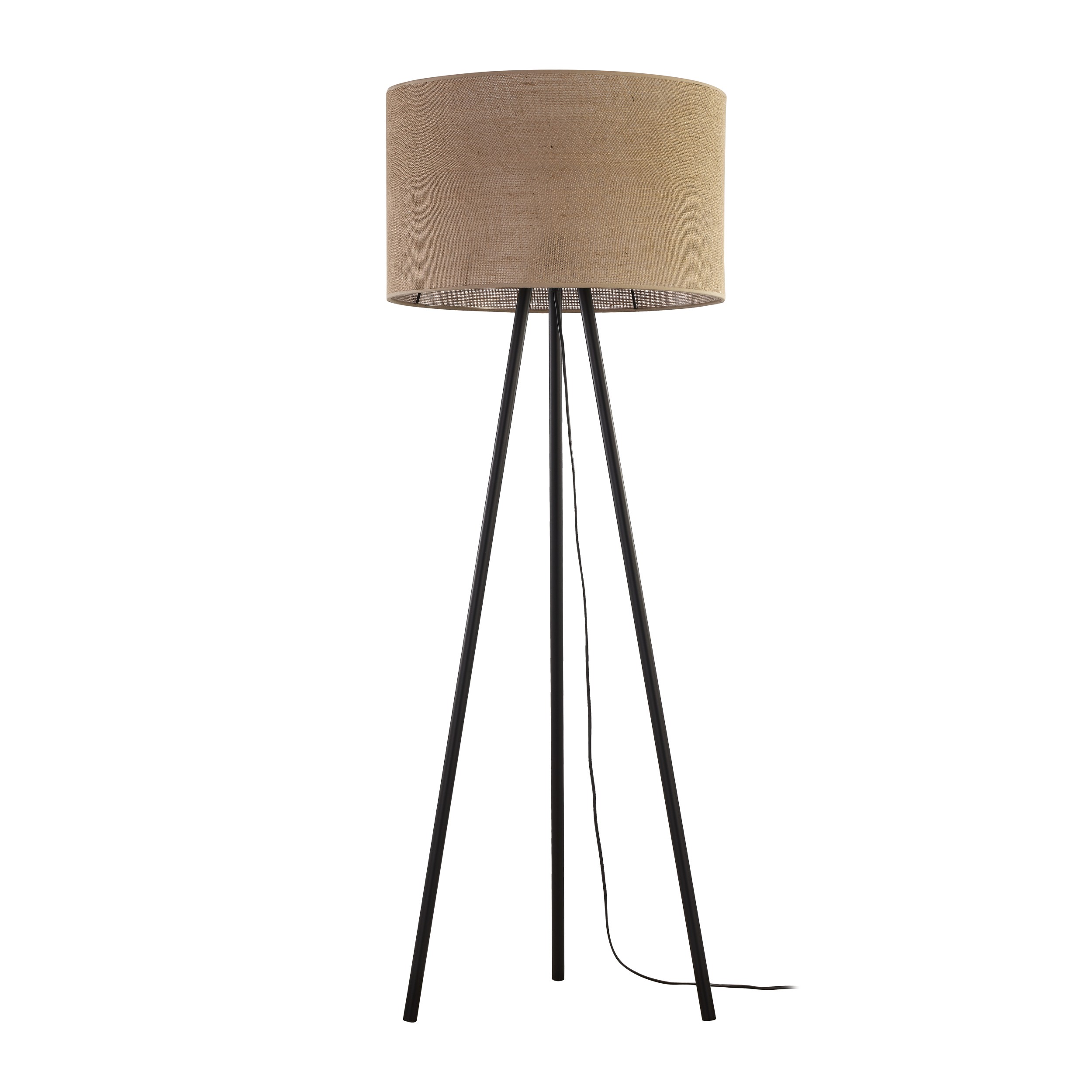 Tk Jute Gulvlampe Natur Jute Og Sort Metal