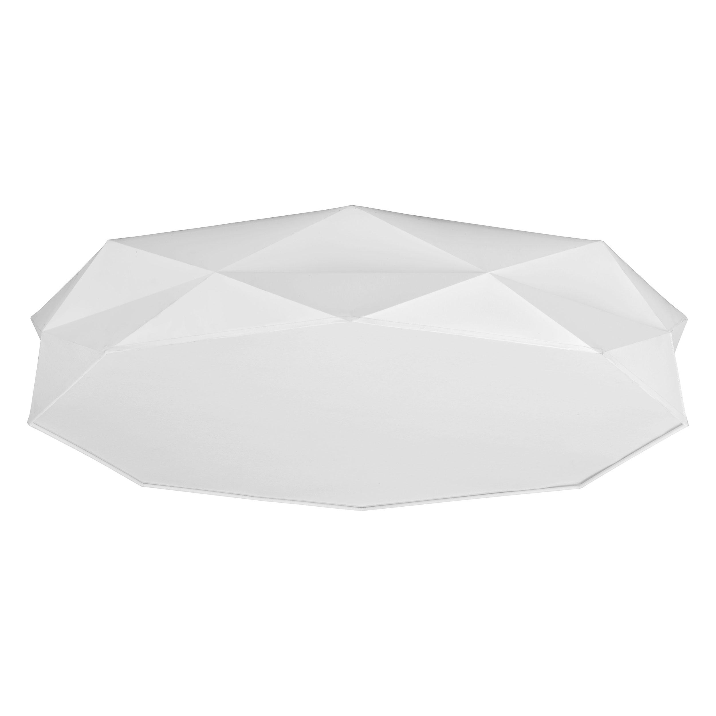 Tk Kantoor Loftlampe Hvid Stof Og Hvid Metal