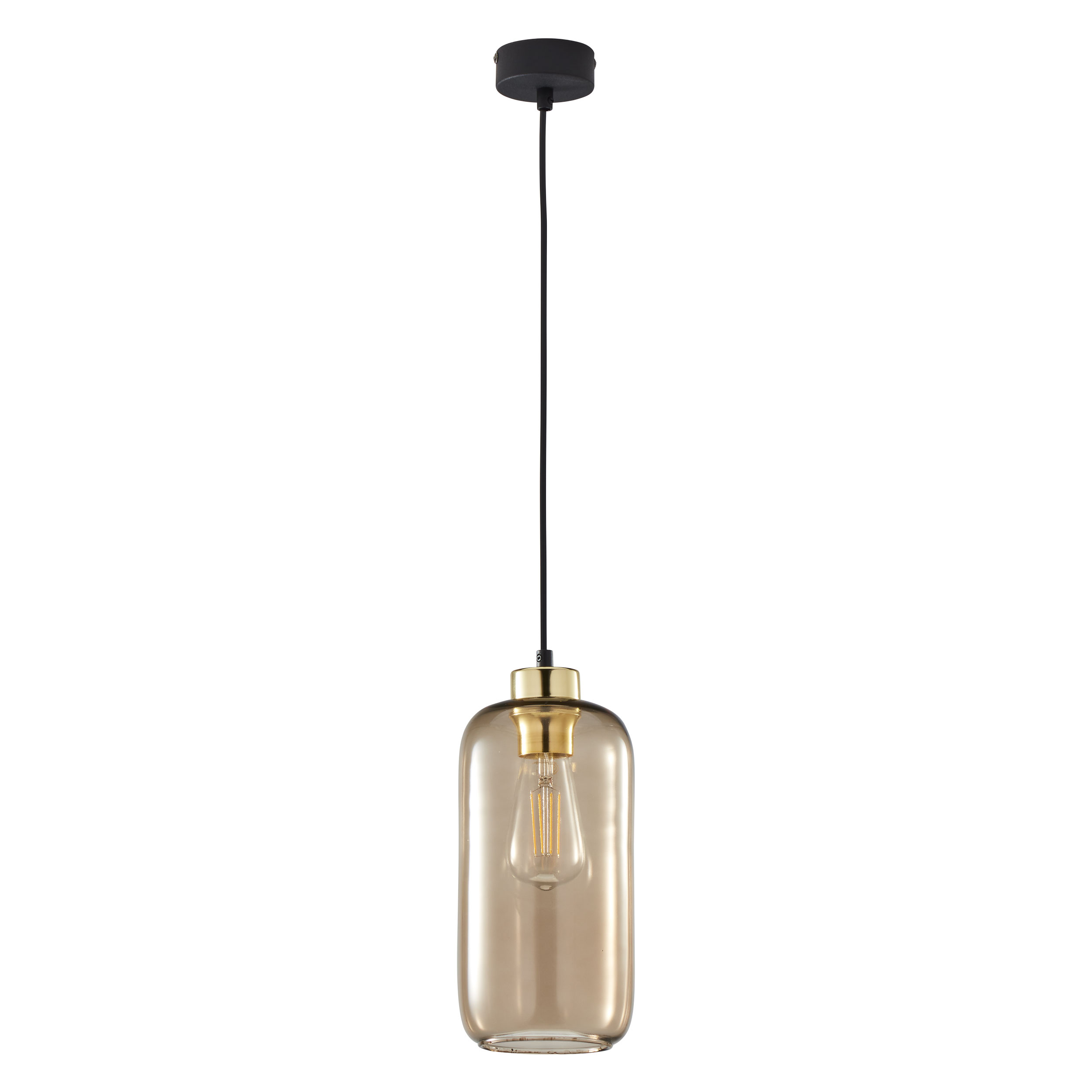 Tk Marco Loftlampe Brun Glas