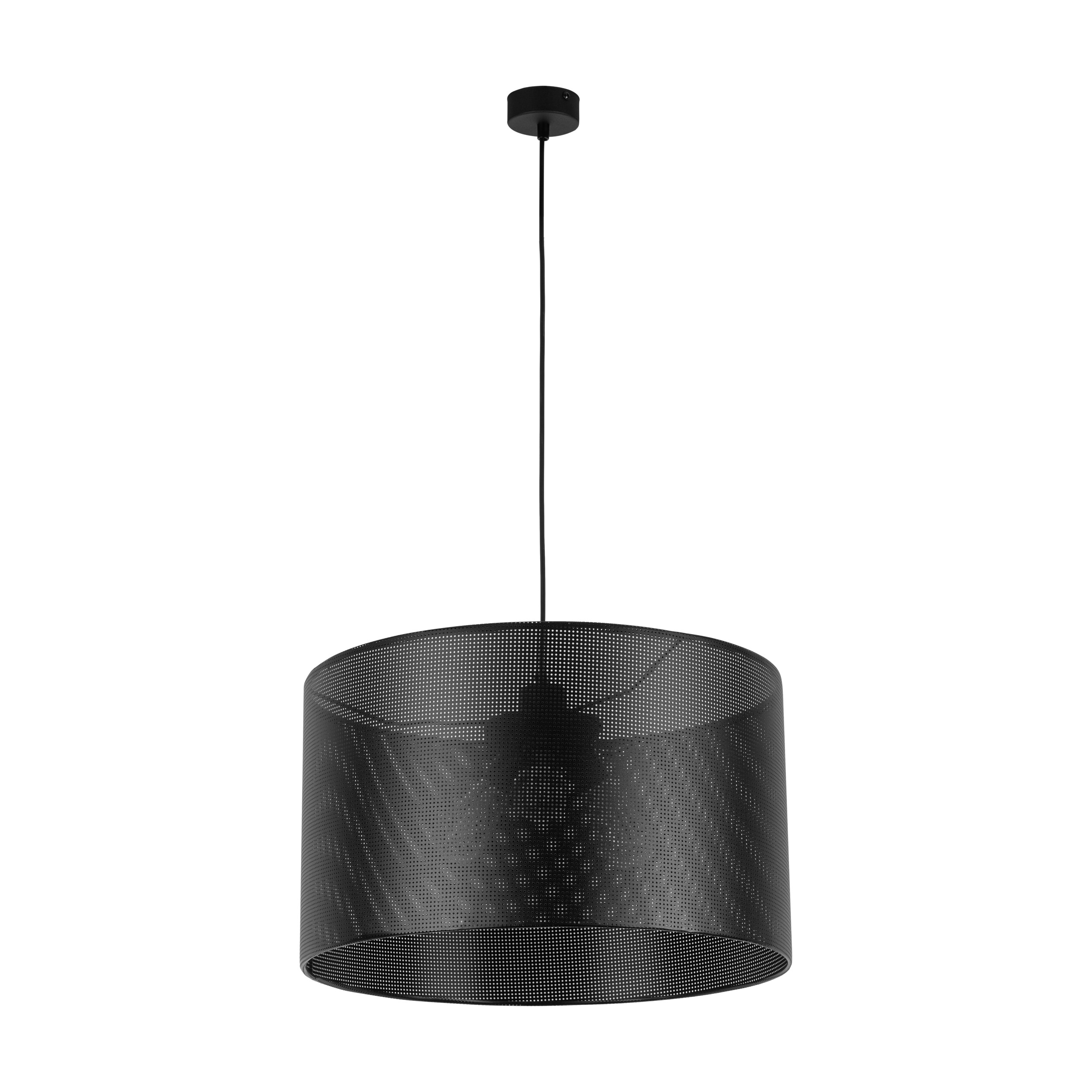 Tk Moreno Loftlampe 500 Sort Stof Og Sort Metal