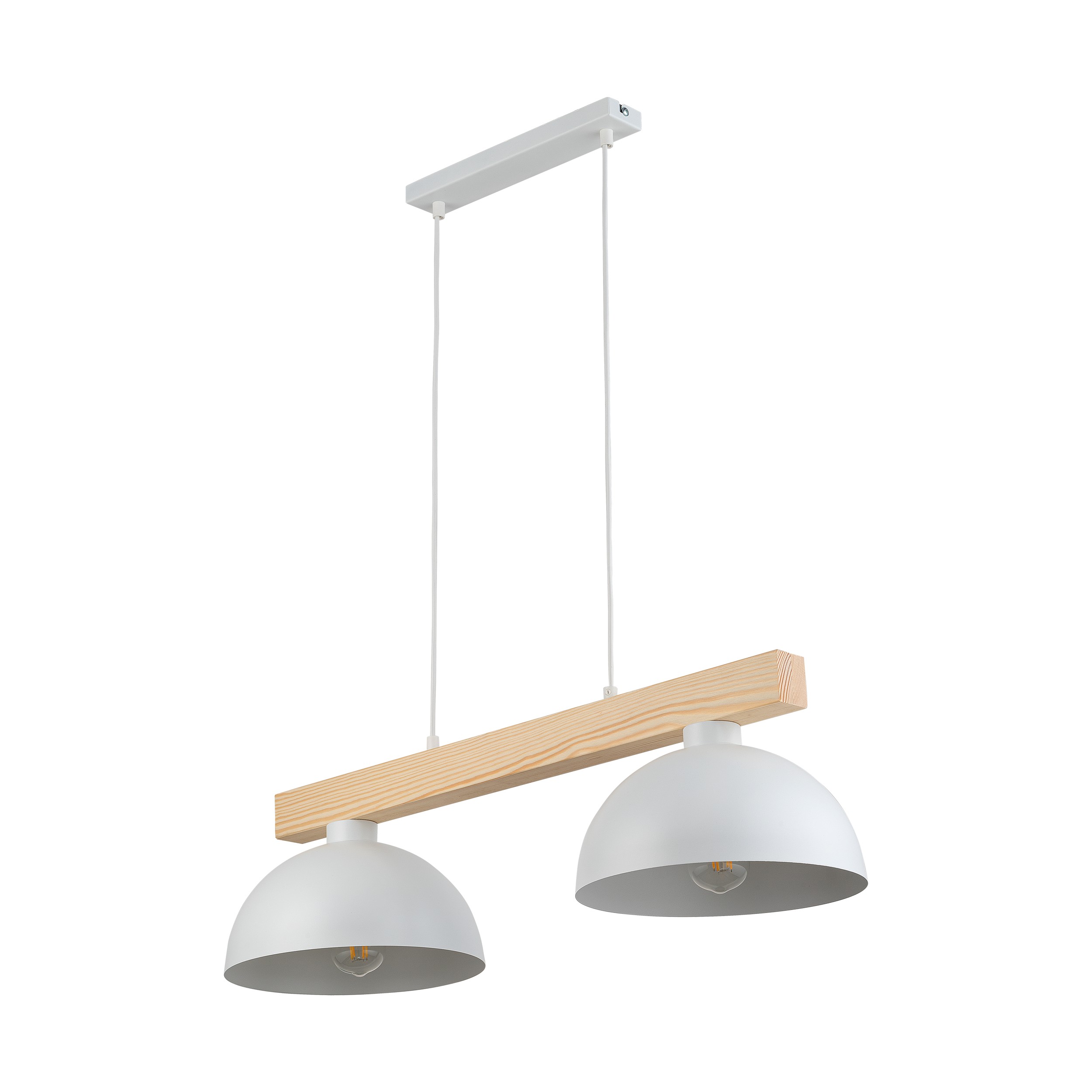 Tk Oslo Loftlampe       Skærme Hvid Metal Og Træ