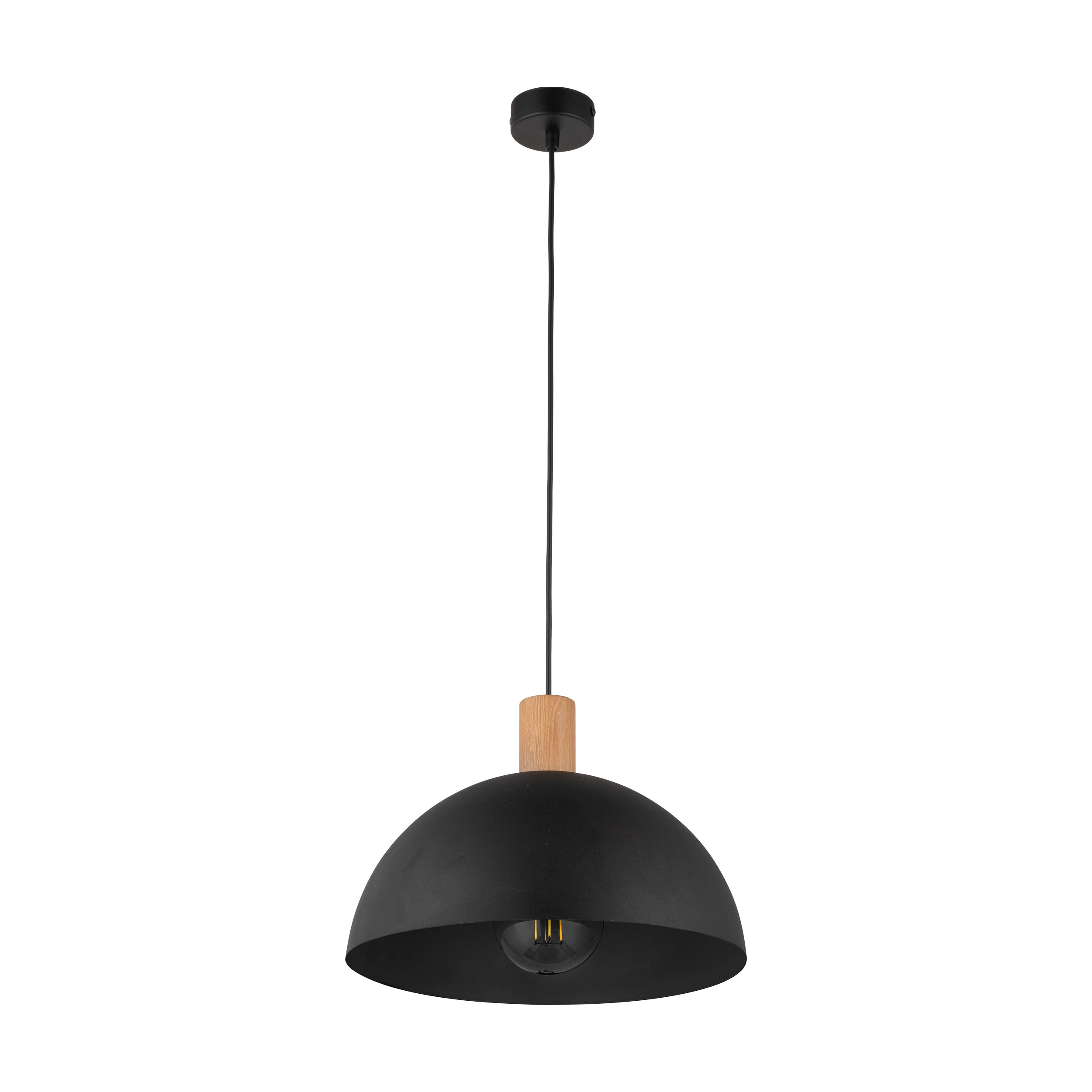 Tk Oslo Loftlampe Sort Metal Og Træ