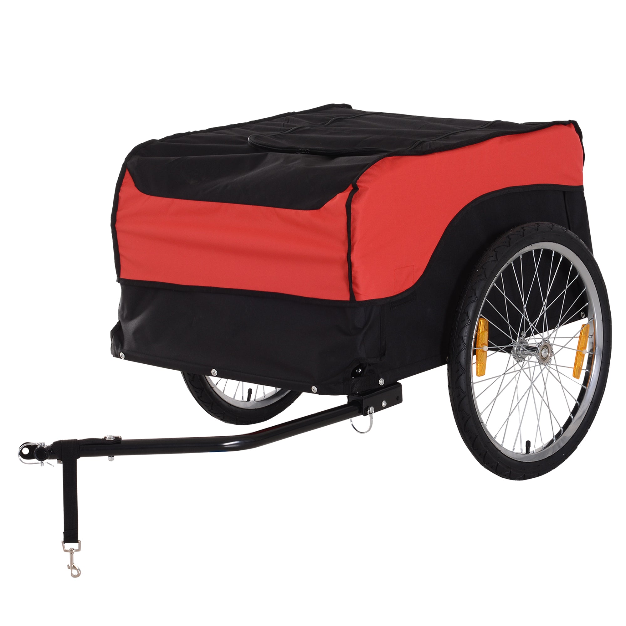 Transportanhænger Cargo Trailer Cykelanhænger Cargo Cykelanhænger  Rød-sort