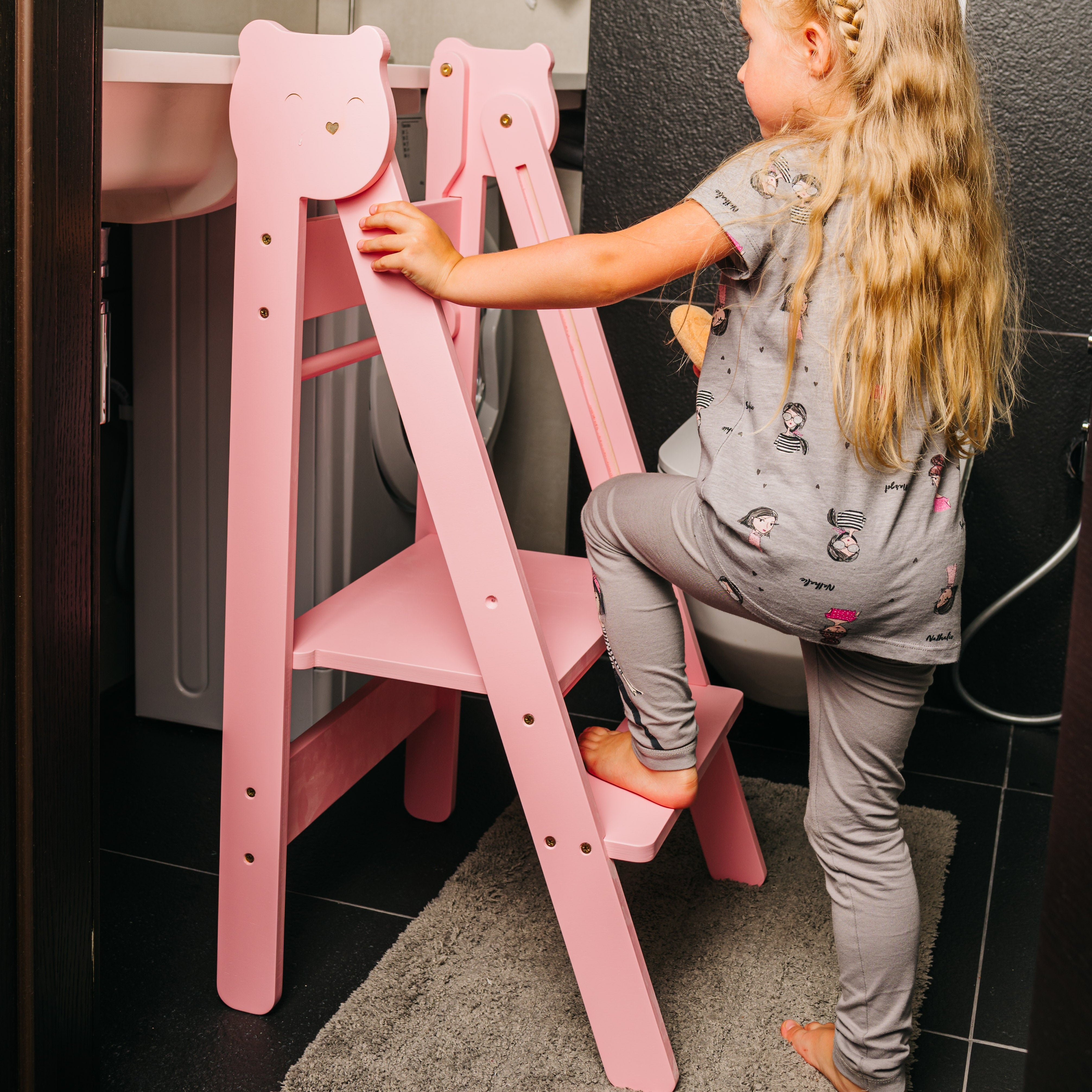 Trin-skammel Til Barn  Pink