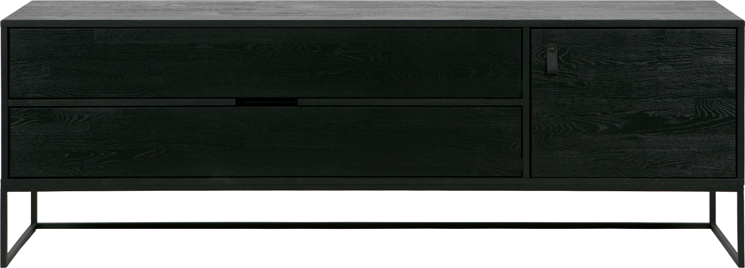 Tv-bord Woood Exclusive Silas   Sort Ask Tv-møbel 180x44x61 Cm