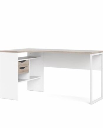 Tvilum Function Plus Hjørneskrivebord 145 Cm Hvid   Trøffel  : Erling Christensen Møbler