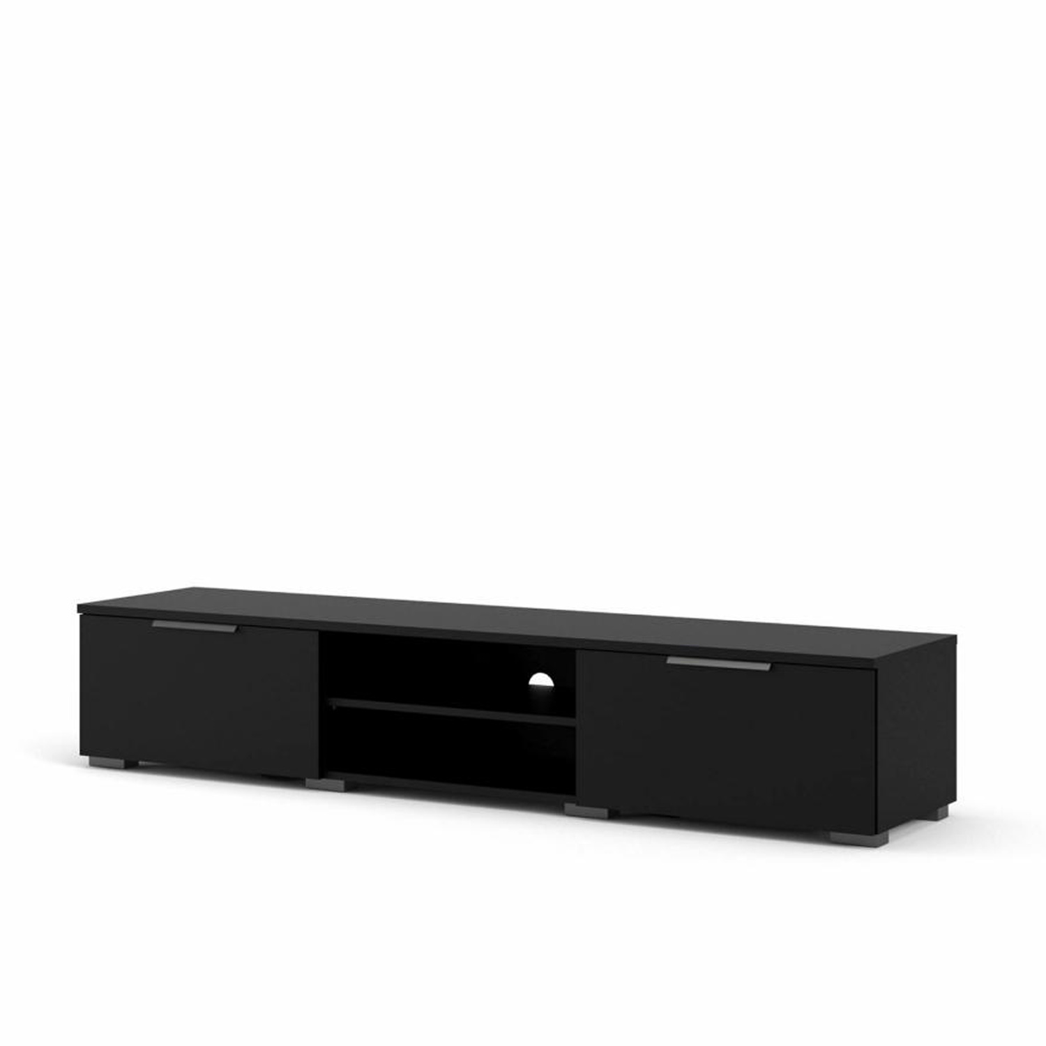 Tvilum Match Tv-bord       Hylde Og   Skuffer Sort Folie Og Plastik  172 7x39