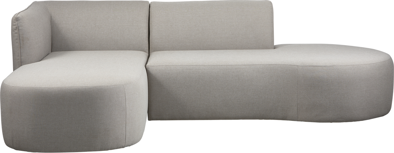 Udendørs Chaiselong Hjørnesofa Woood Collection Sand Sira Outdoor-stof Aluminiumramme Venstrevendt H71ã B258ã D168 Cm