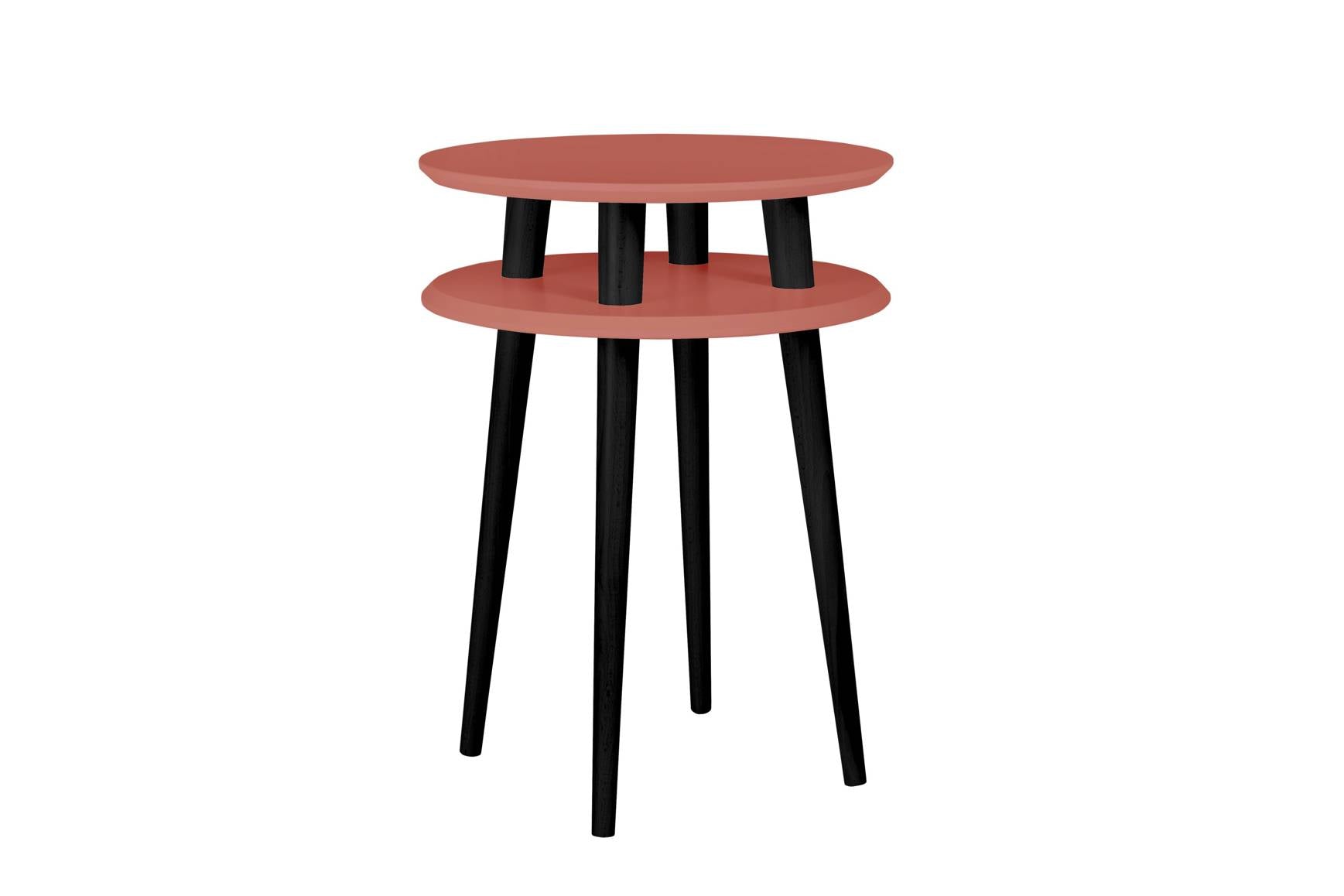 Ufo Sidebord Diameter 45cm   H61cm Antik Pink   Sorte Ben