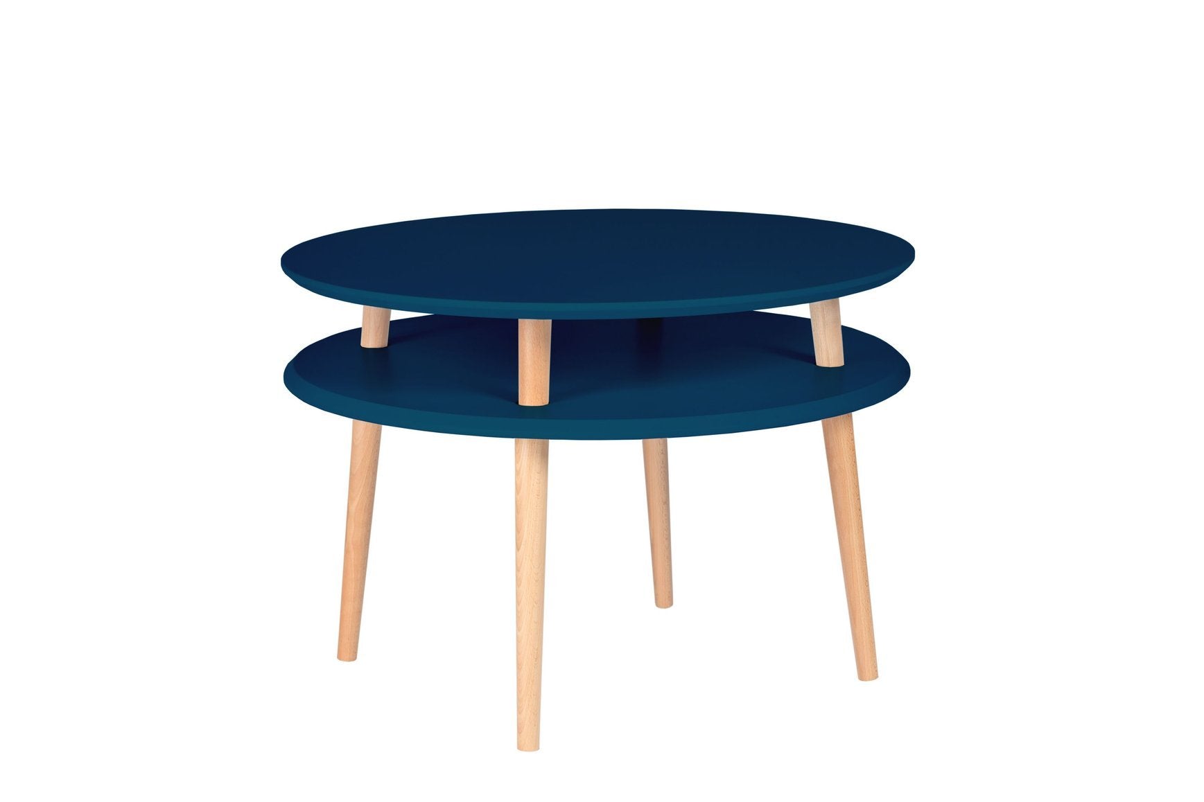 Ufo Sidebord Diameter 70cm     45cm Benzinblå