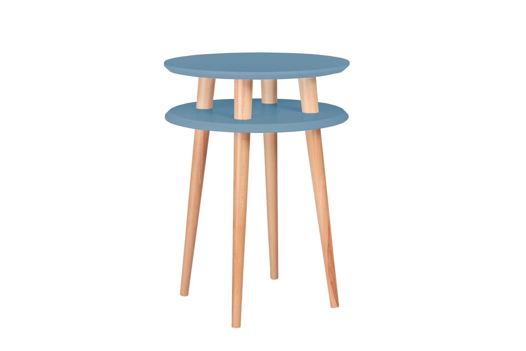 Ufo Sidebord Diameter 45cm     61cm Blå