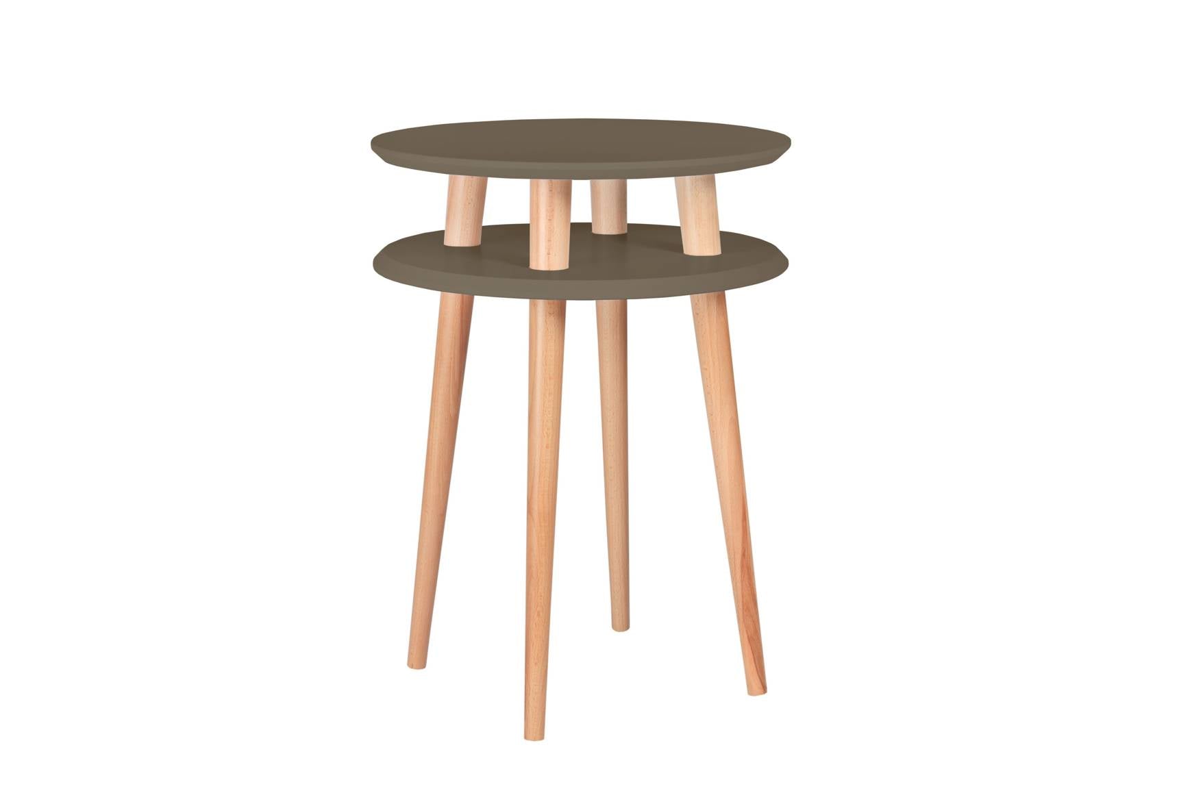 Ufo Sidebord Diameter 45cm     61cm Brun