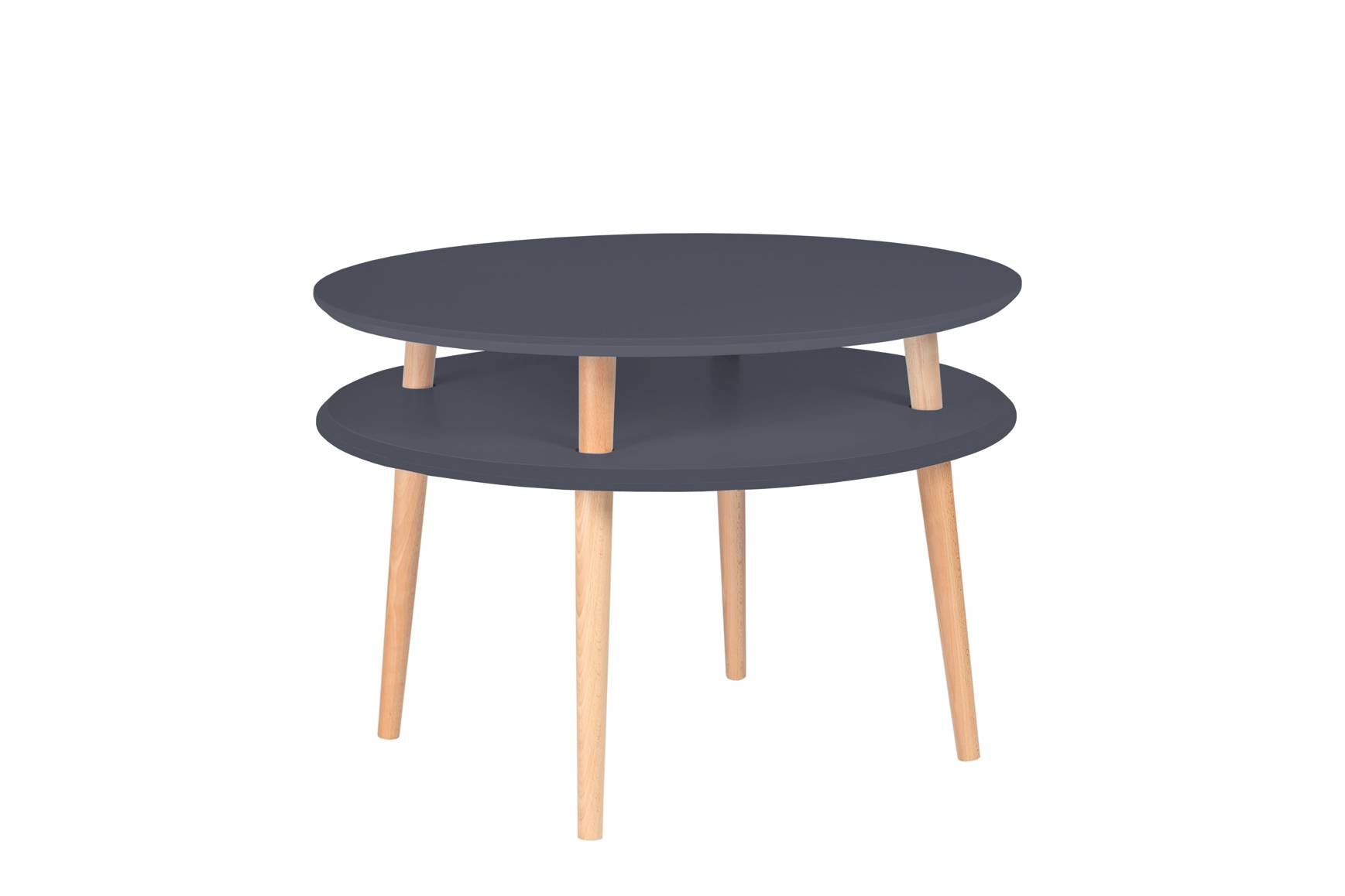 Ufo Sidebord Diameter 70cm     45cm Grafit