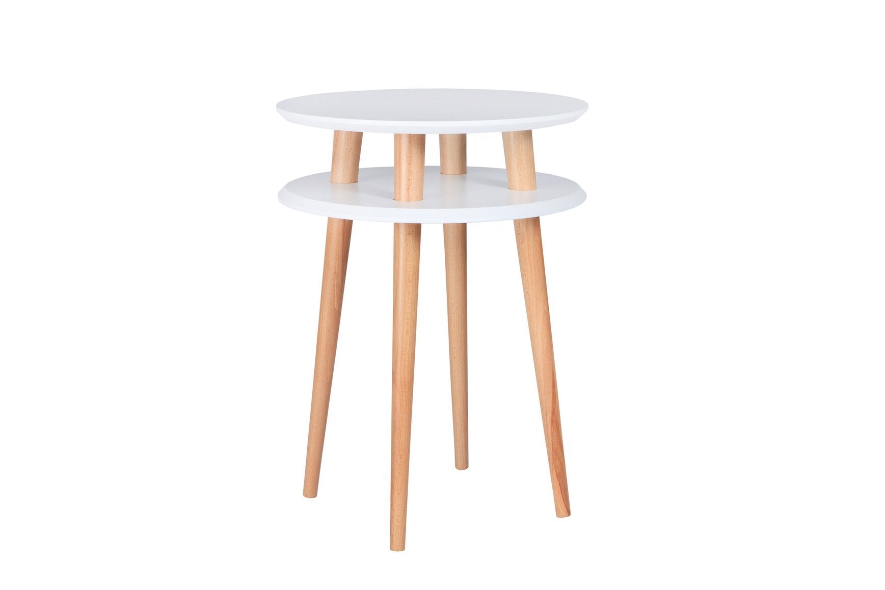 Ufo Sidebord Diameter 45cm     61cm Hvid