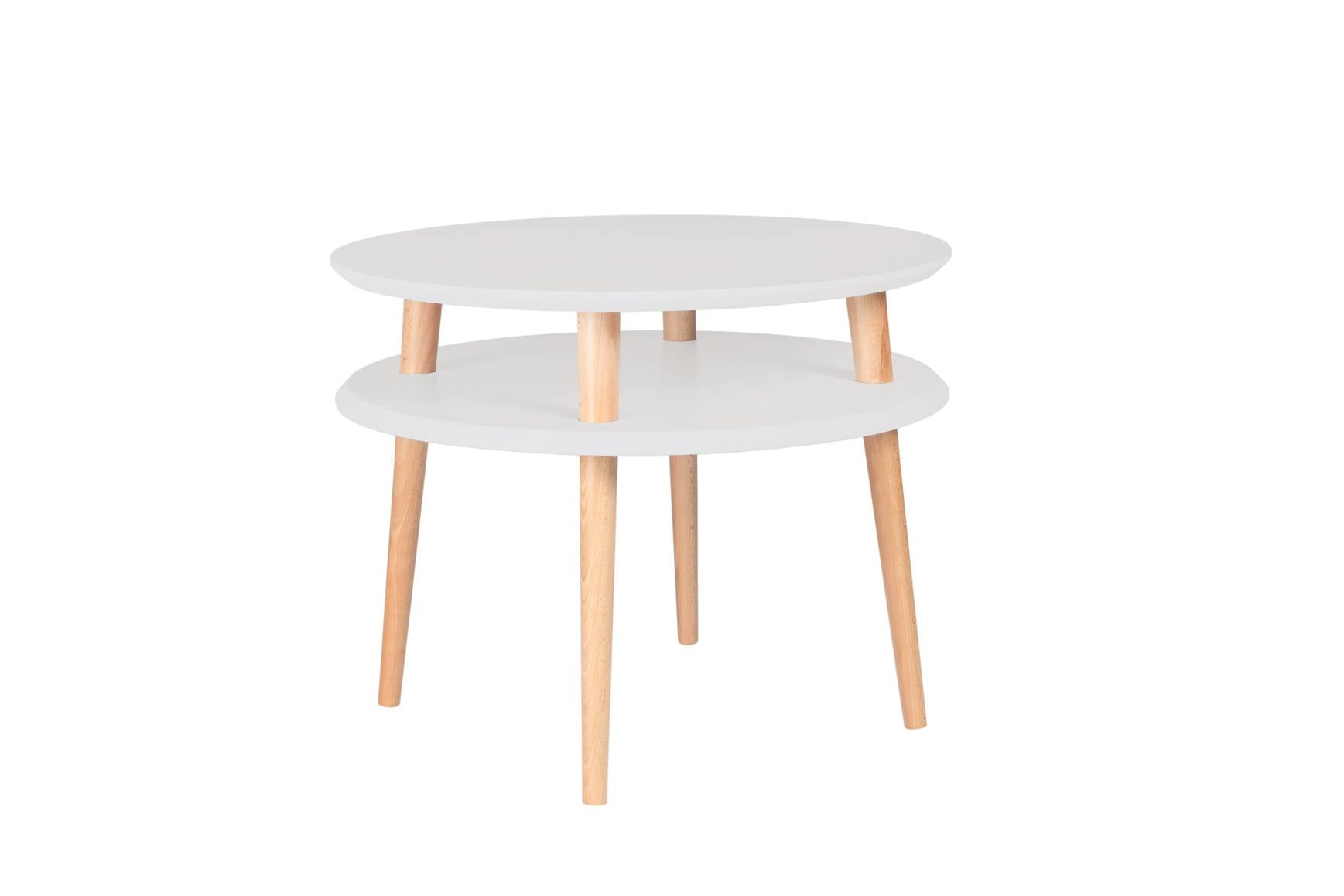 Ufo Sidebord Diameter 57cm     45cm Lysegrå