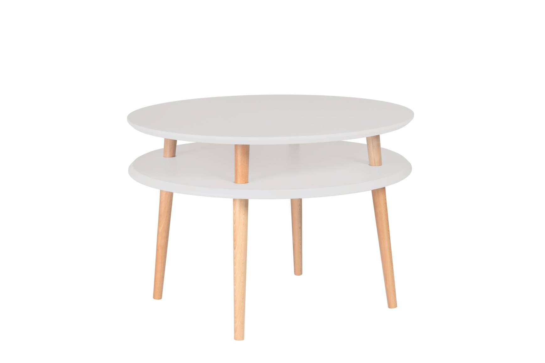 Ufo Sidebord Diameter 70cm     45cm Lysegrå