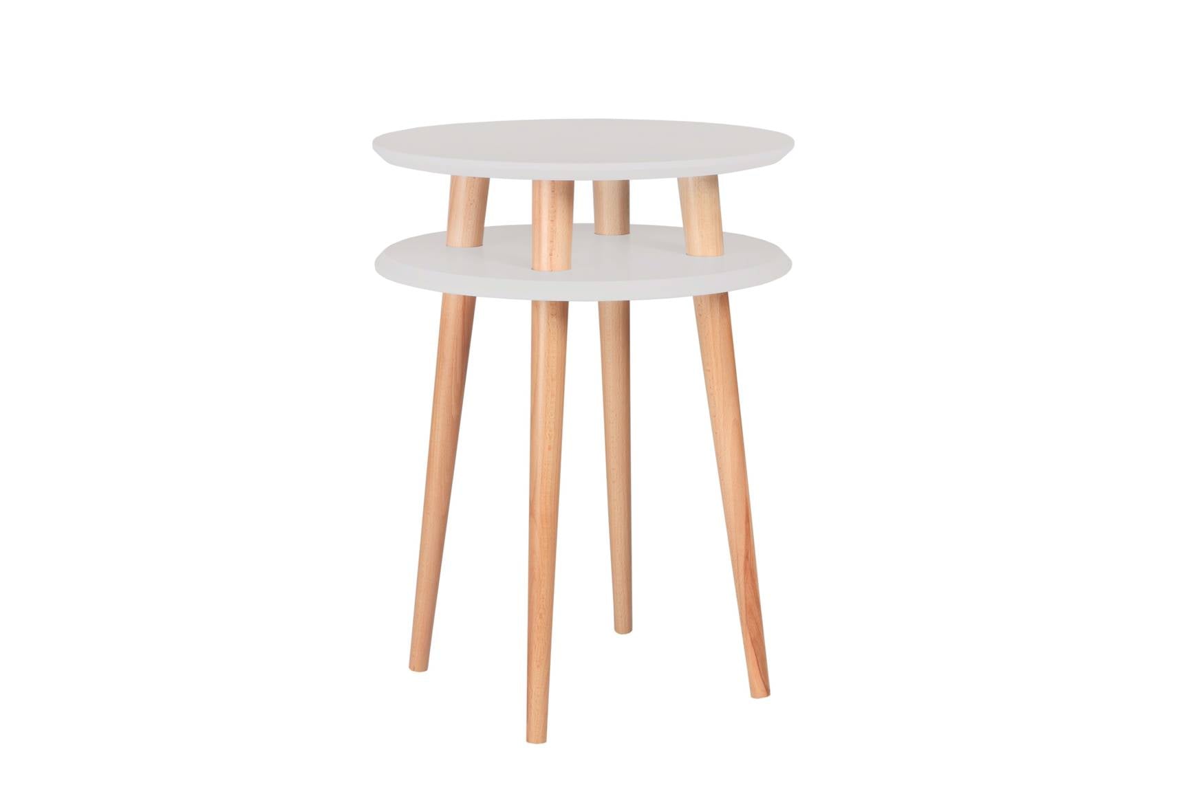 Ufo Sidebord Diameter 45cm     61cm Lysegrå