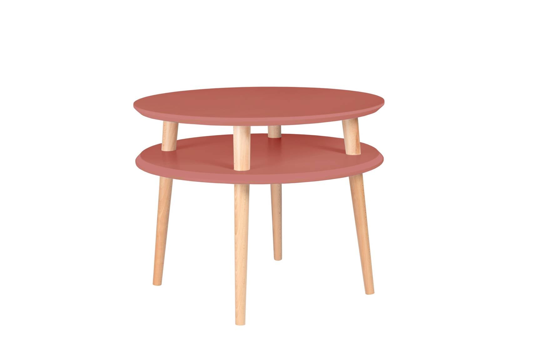 Ufo Sofabord Diameter 57cm     45cm Antik Pink