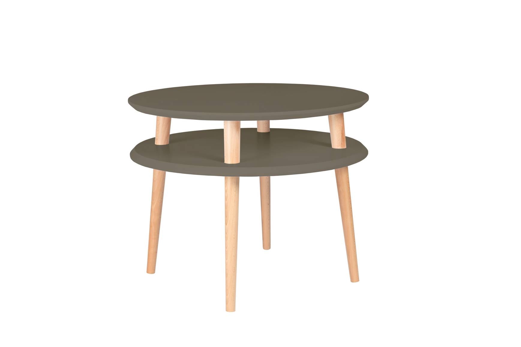 Ufo Sofabord Diameter 57cm     45cm Brun