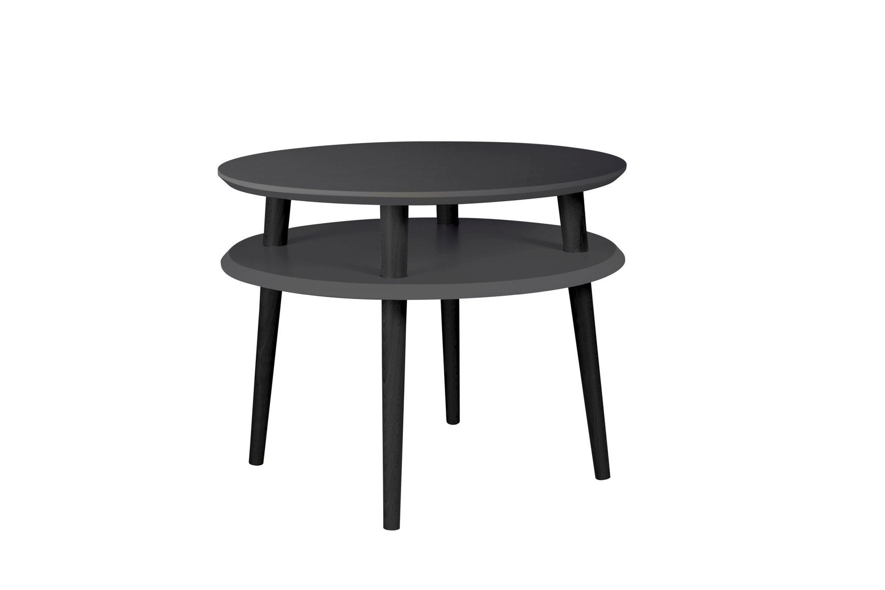 Ufo Sofabord Diameter 57cm     45cm Grafit Sorte Ben