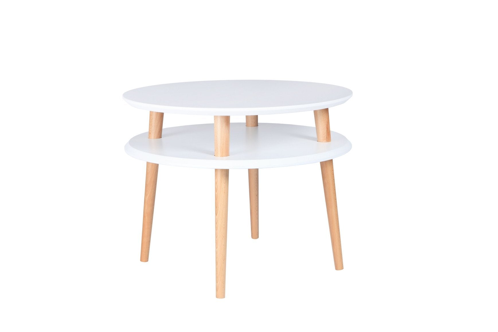Ufo Sofabord Diameter 57cm     45cm Hvid