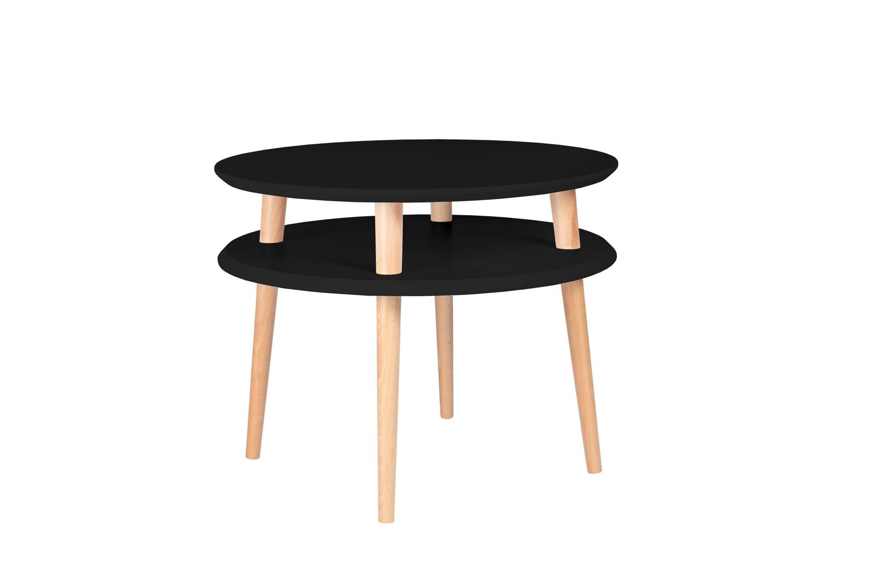 Ufo Sofabord Diameter 57cm     45cm Sort