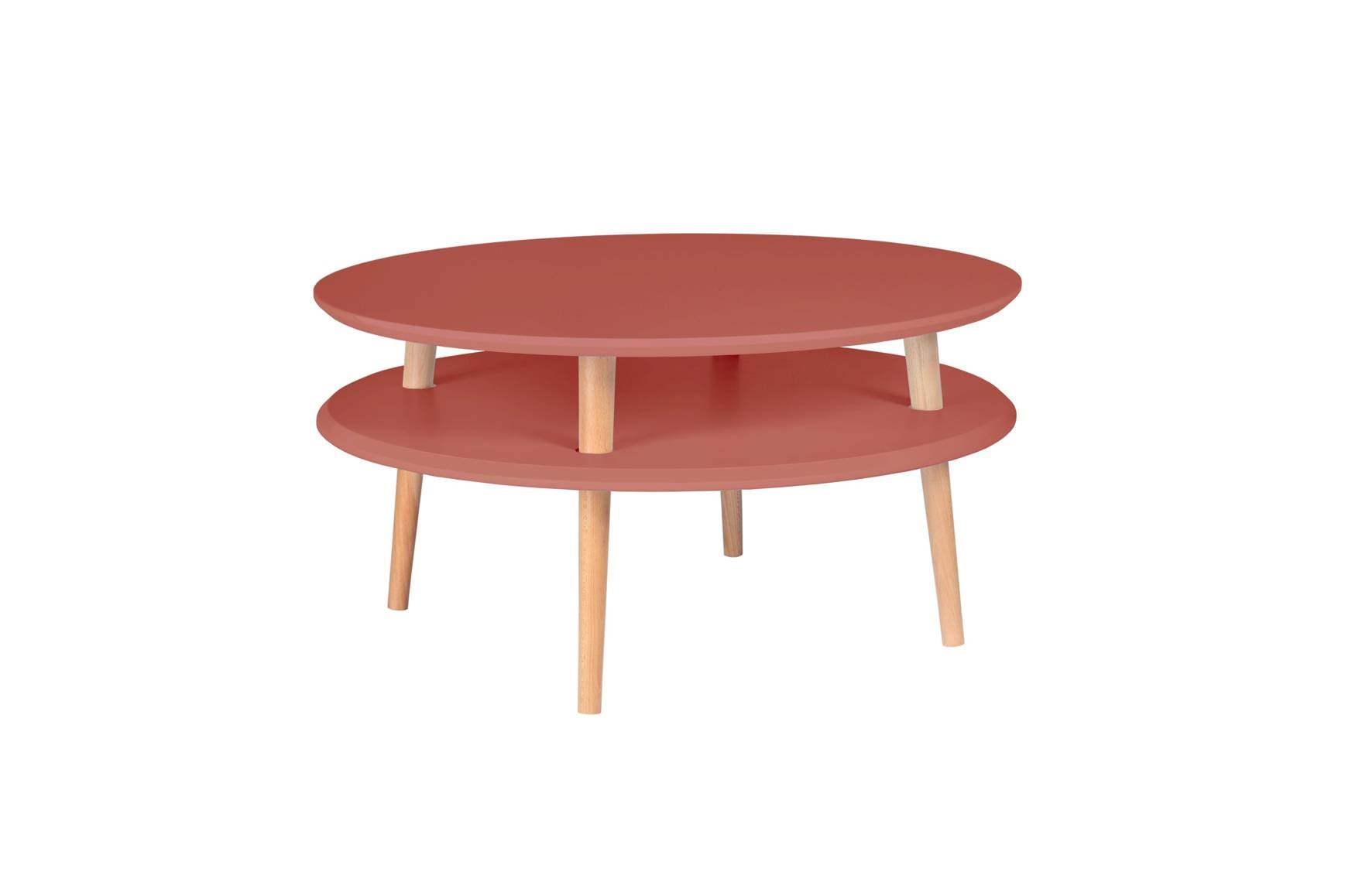 Ufo Sofabord Diameter 70cm   Højde 35cm Antik Pink