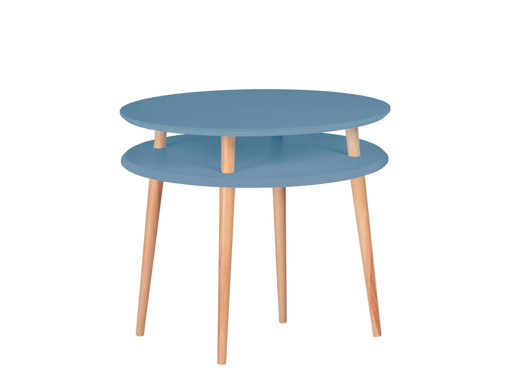 Ufo Sofabord Diameter 70cm   Højde 61cm Gentle Blue