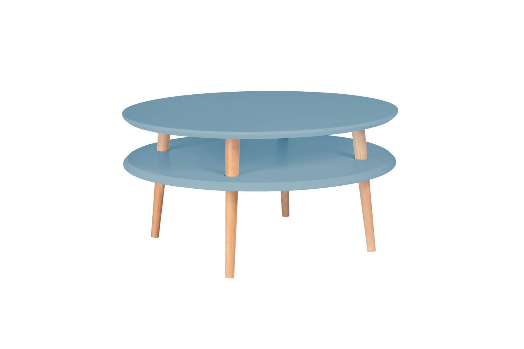 Ufo Sofabord Diameter 70cm   Højde 35cm Gentle Blue