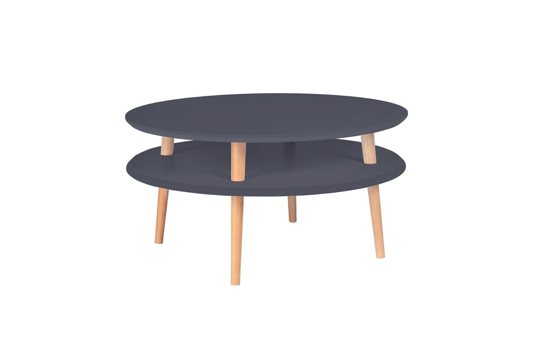 Ufo Sofabord Diameter 70cm   Højde 35cm Grafit
