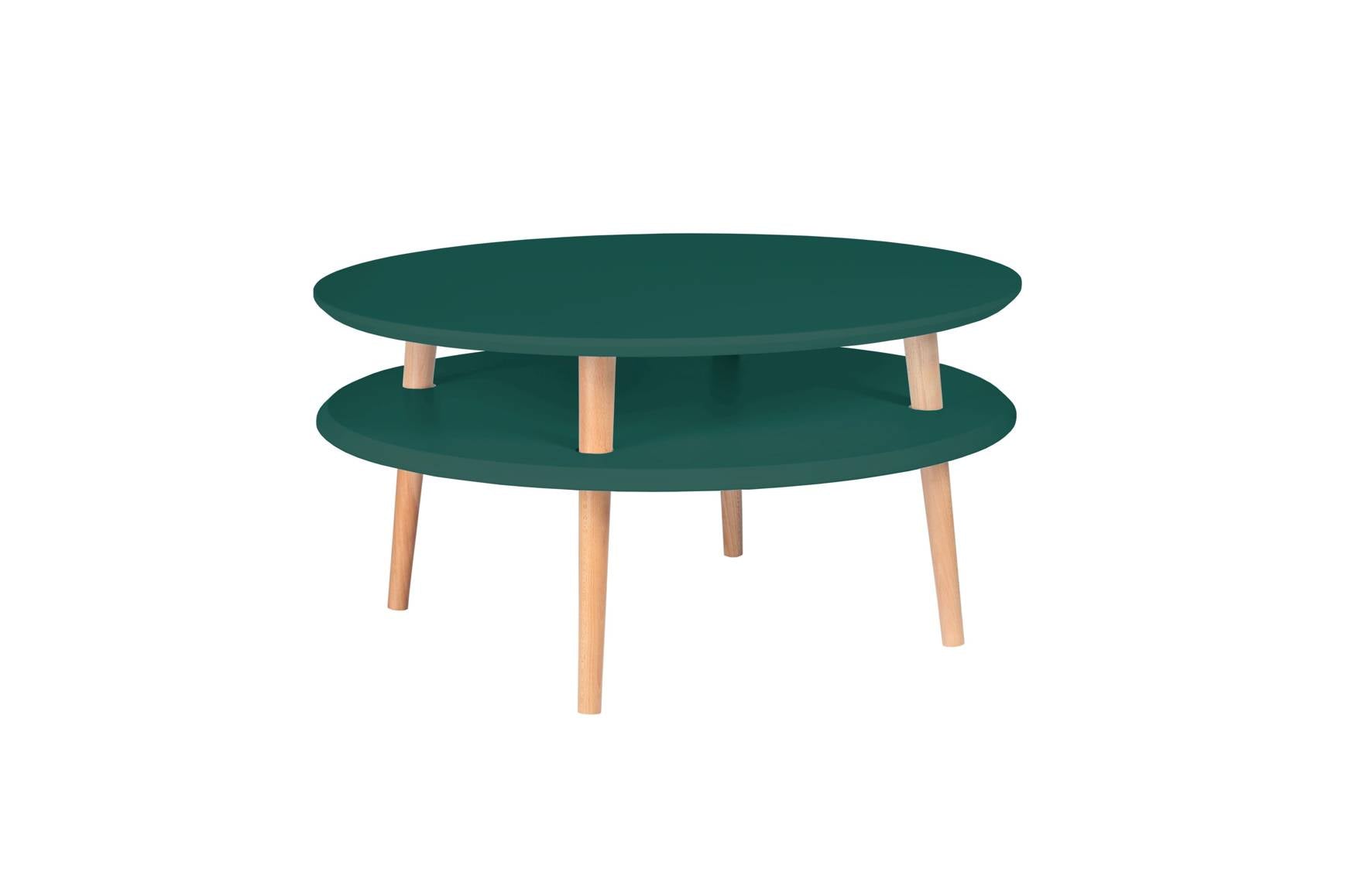 Ufo Sofabord Diameter 70cm   Højde 35cm Grøn