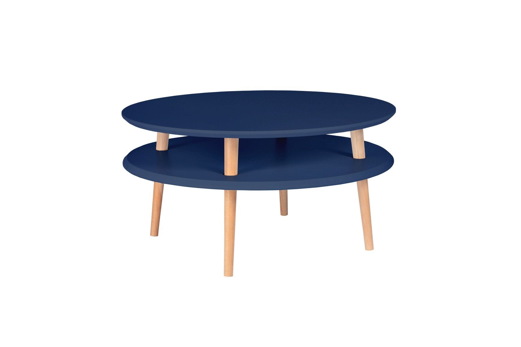 Ufo Sofabord Diameter 70cm   Højde 35cm Marineblå