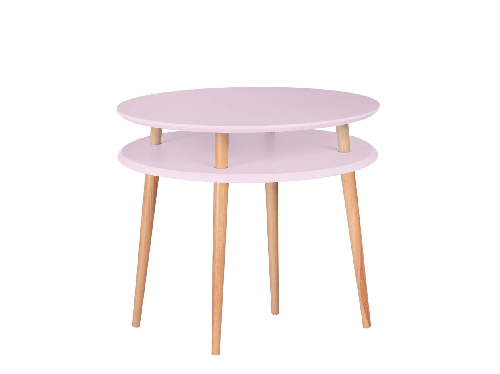 Ufo Sofabord Diameter 70cm   Højde 61cm Powder Pink