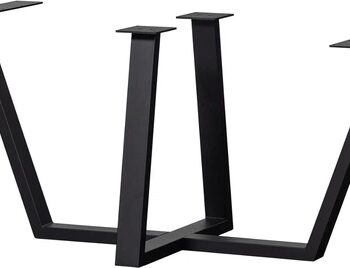 Understel Til Plankebord Woood Tablo Drenthe Leg Metal Mat Sort L147   D71   H73 Cm