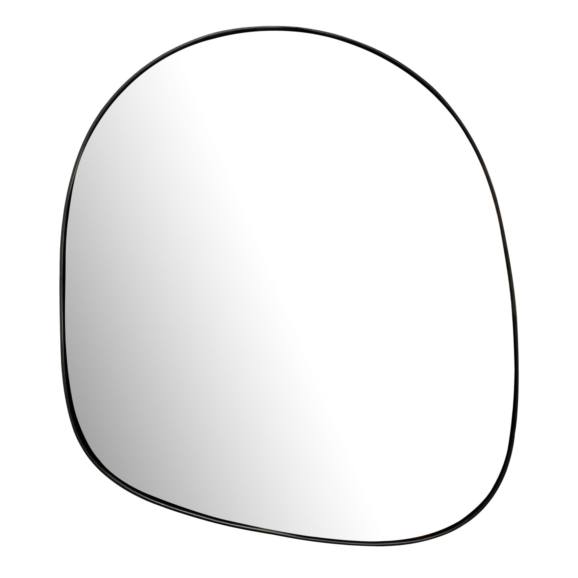 Utraditionelt Vægspejl   Asymmetrisk Form  Bredde: 53 Cm Højde: 60 Cm Dybde:     Cm  Ramme Sort