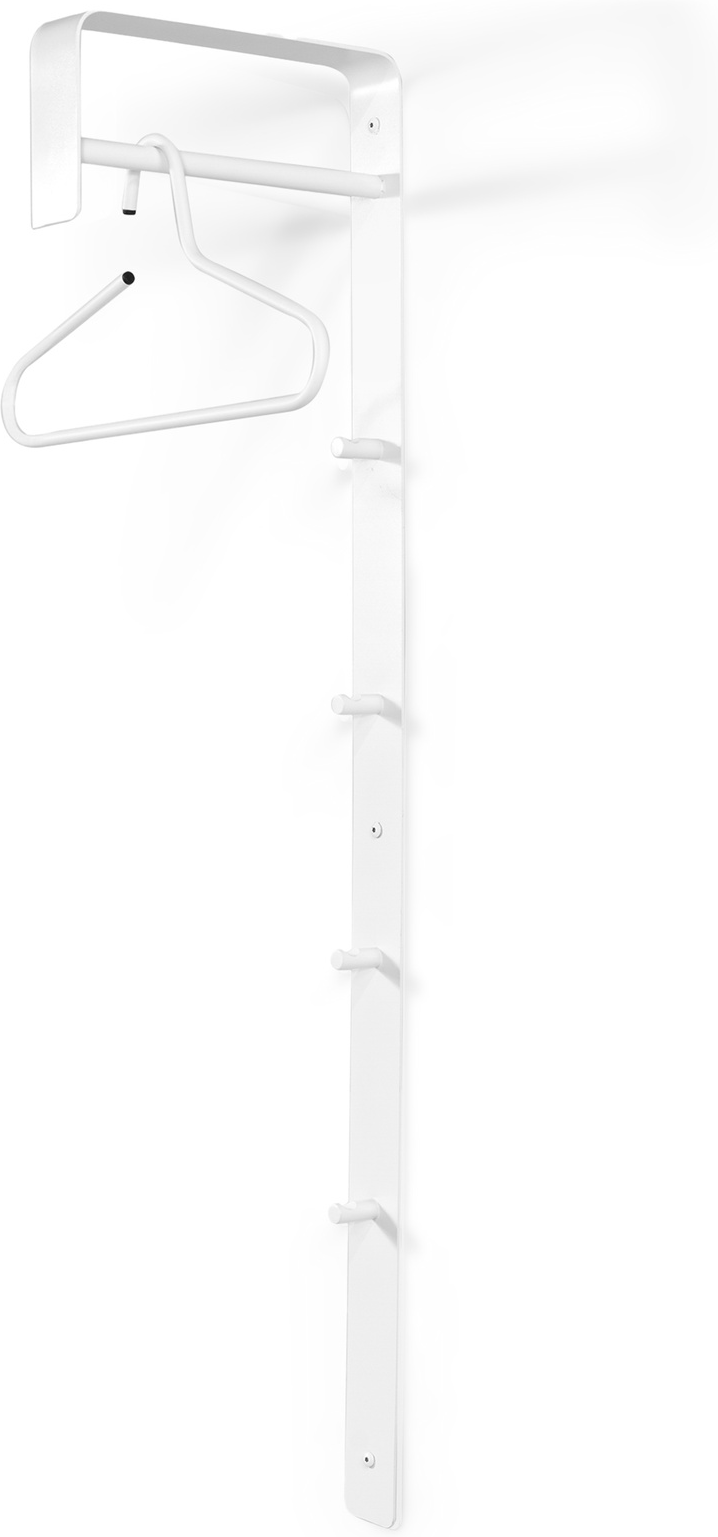 Vægmonteret Knagerække Spinder Design Arcus Bar Hvidlakeret Stål H115ã D30 Cm   Kroge  Stang