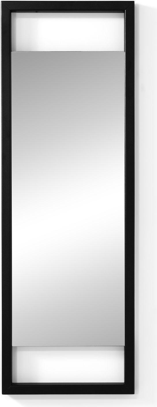 Vægspejl Spinder Design Luma 100x40 Cm Mat Sort Stålramme